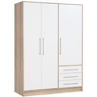 Schrank Jupiter 145cm Eiche Sonoma/Weiß