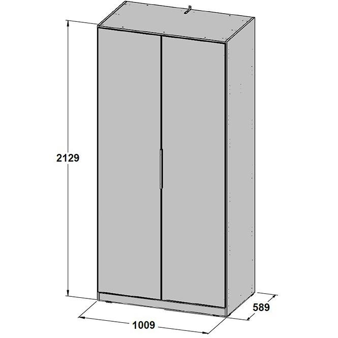 Schrank Cadixo 101cm 2d Cdxs82-D30 Eiche Sonoma