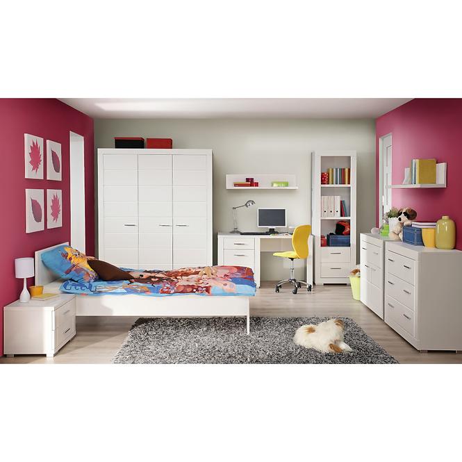 Schrank Snow 2d 116cm Weiße Matte