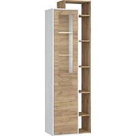 Vitrine Rio 64cm Eiche Craft Weiß/Golden P1D