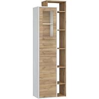 Vitrine Rio 64cm Eiche Craft Weiß/Golden P1D2S