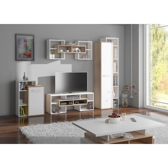 Tv Tisch Rio 127cm Eiche Sonoma/Weiß