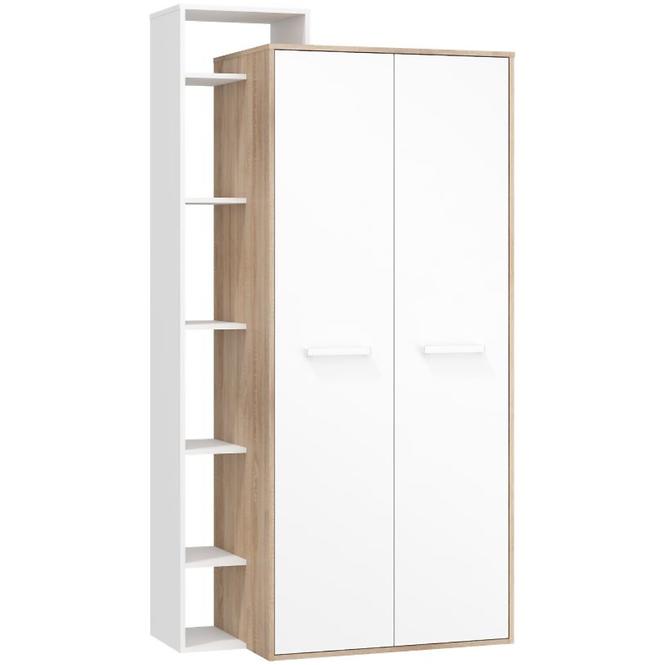 Schrank Rio 105cm Eiche Sonoma/Weiß L2D