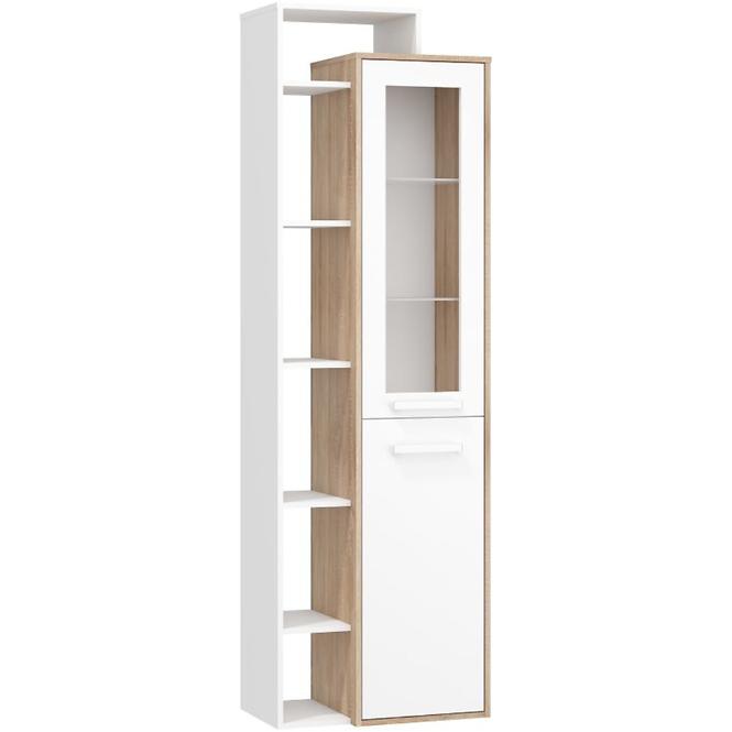 Vitrine Rio 64cm Eiche Sonoma/Weiß L1D