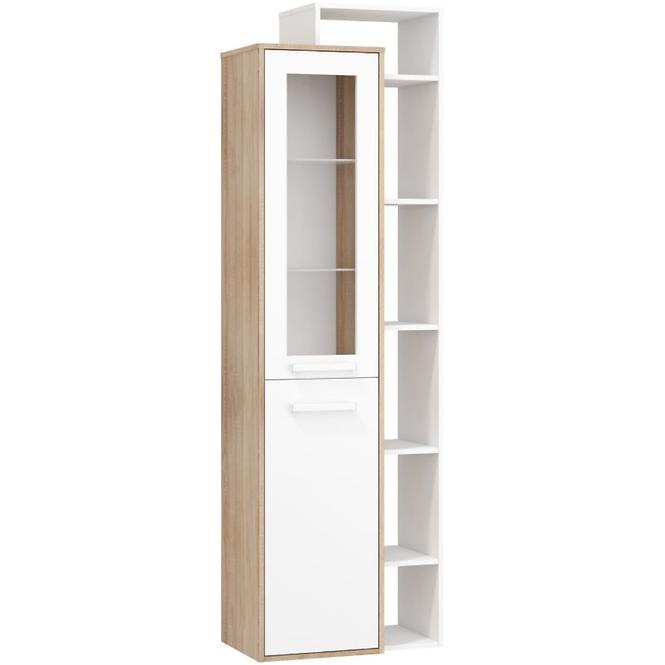 Vitrine Rio 64cm Eiche Sonoma/Weiß P1D