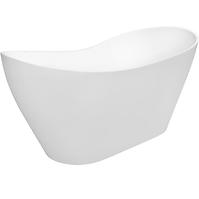 Freistehende Badewanne Viya 160x70 weiß + klik-klak