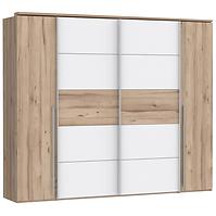 Schrank Ray 270cm 4d  Eiche/Weiß