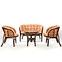 Gartengarnitur aus Rattan Tropicana Dunkelbraun/Cappuccino,5