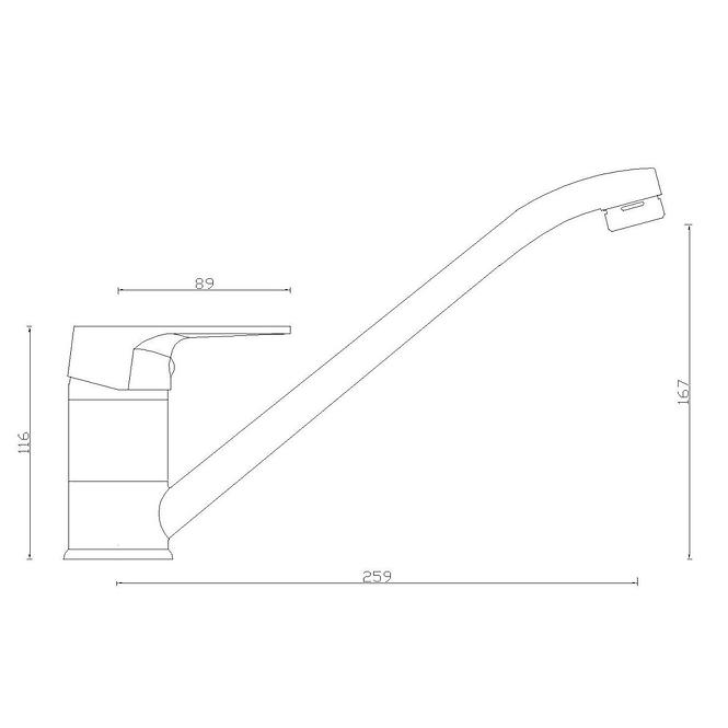 Spültischarmatur SW-55000-Q11 Kronos beige