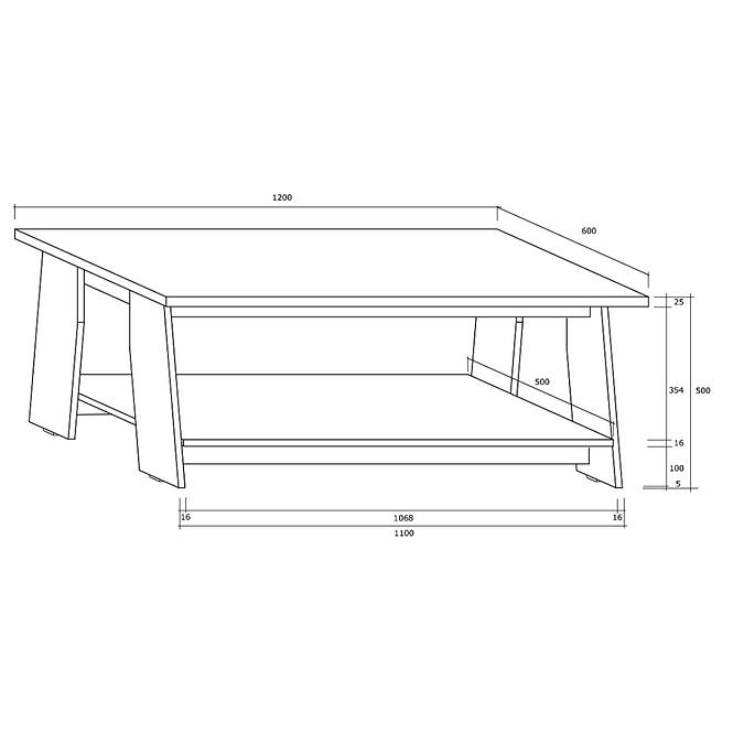 Couchtisch Rack Weiß