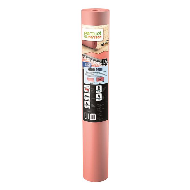 Parkettunterlage Basic Mercado Thermo Roll 1,6mm 11m2