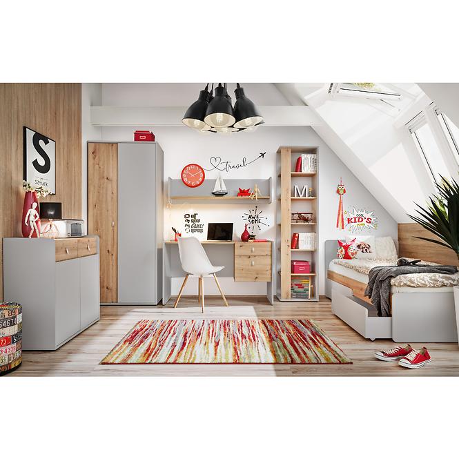 Schrank Vivero 84cm Grey/Artisan