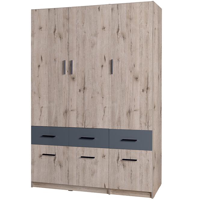 Schrank Snow 04 3-D 6-S Wellington/Grafit