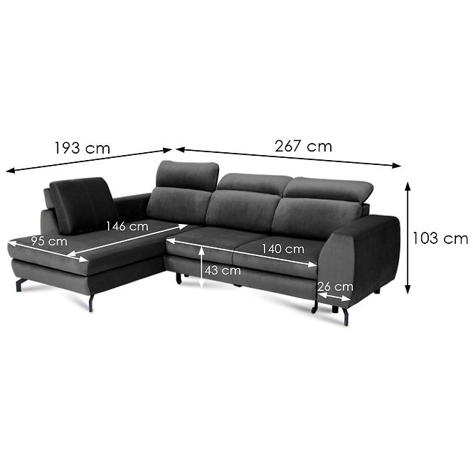 Ecksofa Margo P Riviera 96