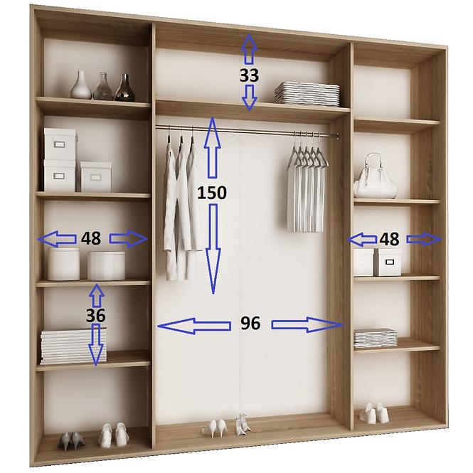 Schrank Top 25 200 Weiß