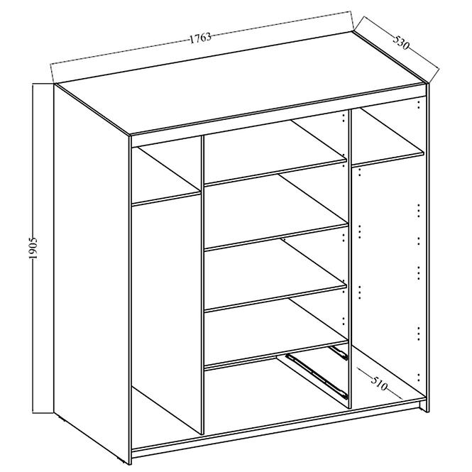 Schrank Elena 4d Weiß