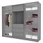 Schrank Tv 250cm Graphit/Spiegel,2