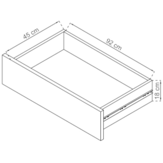 Schrank Tv 200cm Graphit/Spiegel