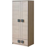 Schrank Gumi G1 80cm Eiche Samanta/Grau