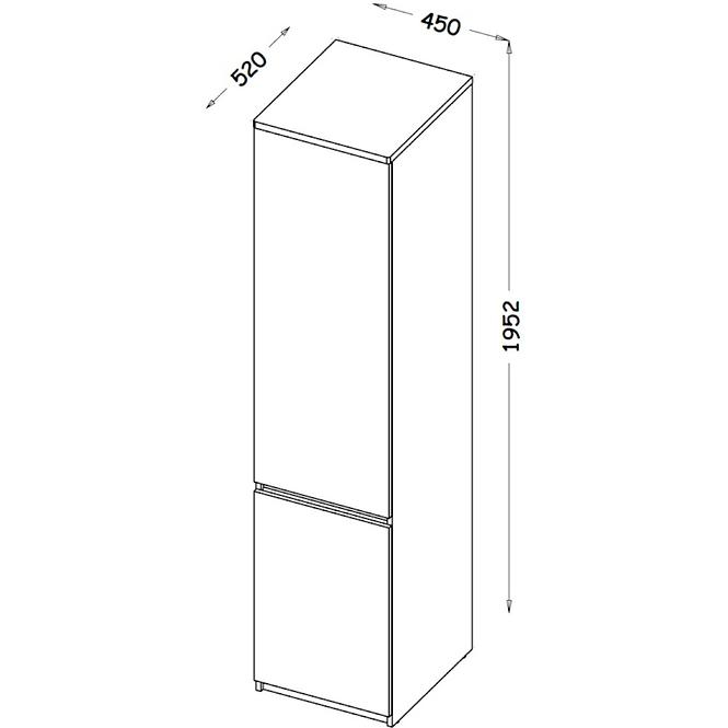 Schrank Arca AR2 Arktisches Weiß