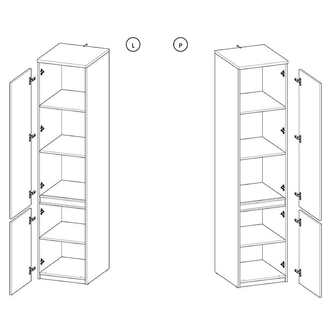 Schrank Arca AR2 Arktisches Weiß