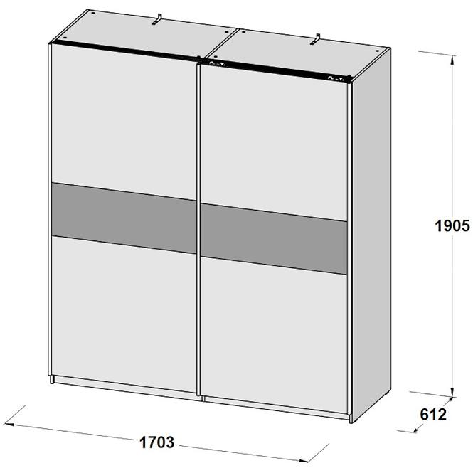 Schrank Winnie Eprs923e-Q45 Eiche Sonoma