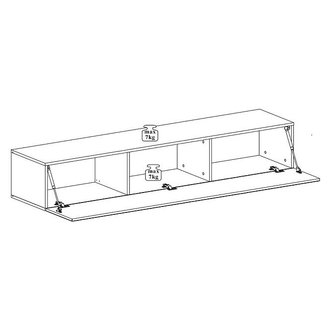 Tv Tisch Wisząca Switch SW1 Grafit