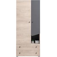 Schrank Delta 80cm Eiche/Antacit