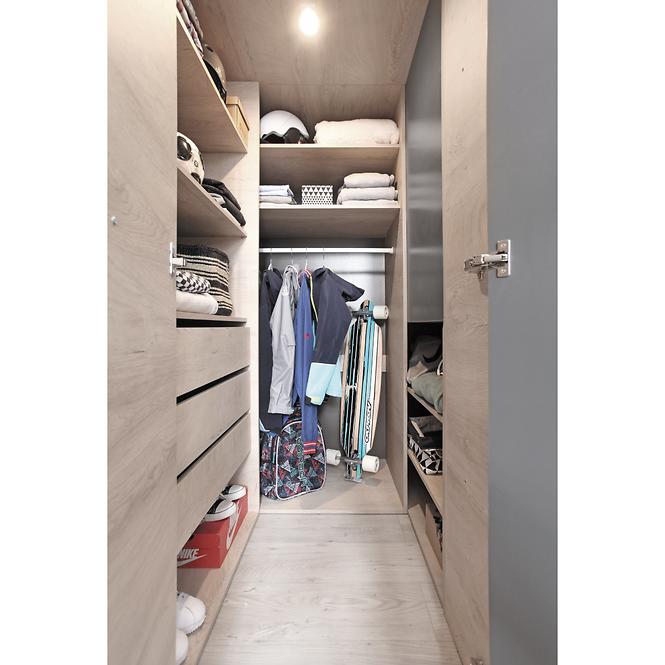 Schrank Delta 135cm Eiche/Antacit