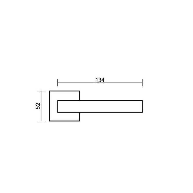 Türgriff Zoe Fit R67F chrom