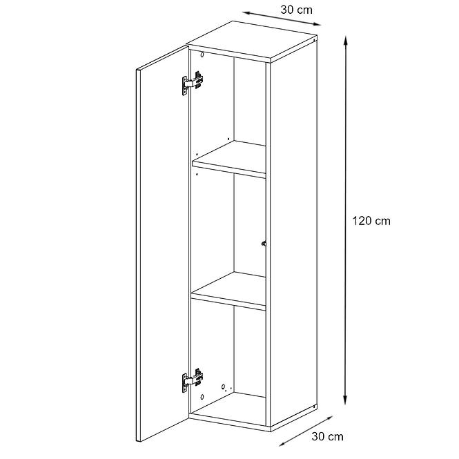 Hängender Schrank Switch SW2 Schwarz