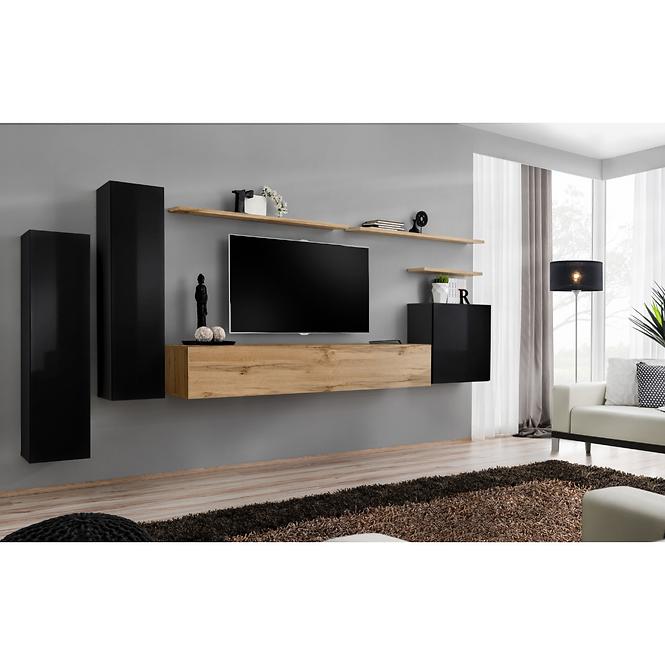 Hängender Schrank Switch SW2 Schwarz