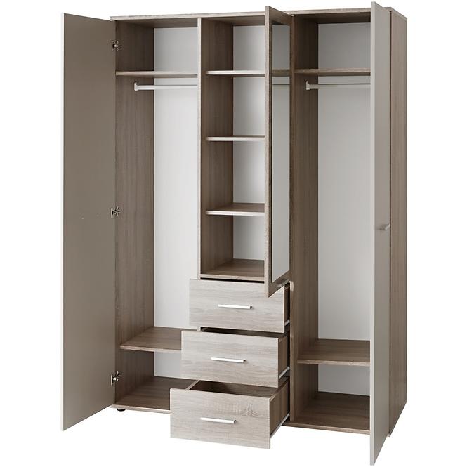 Schrank Dino Eiche Sonoma/Weiß DSW DI-01