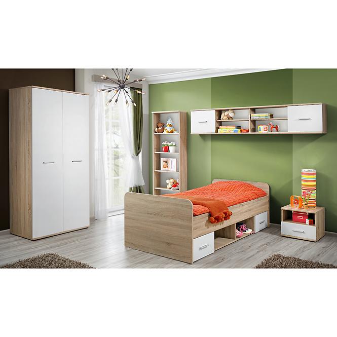 Schrank Dino Eiche Sonoma/Weiß DSW DI-01