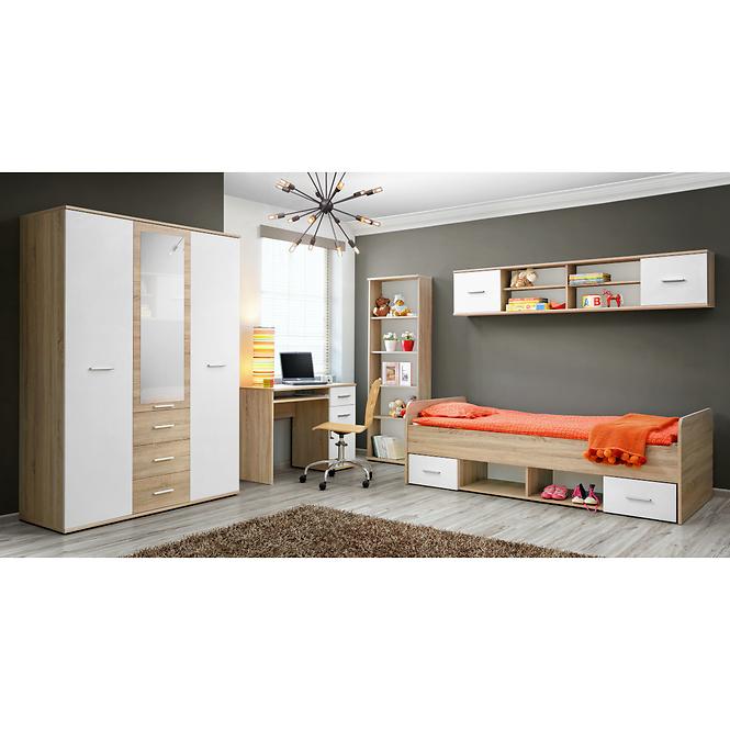 Schrank Dino Eiche Sonoma/Weiß DSW DI-01