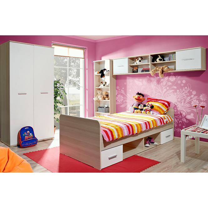 Schrank Dino Eiche Sonoma/Weiß DSW DI-01