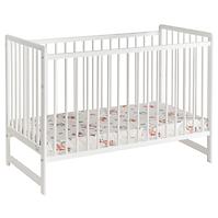 Babybett Cypi Ii + Matratze Weiß