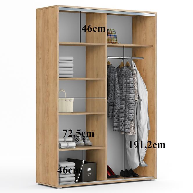 Schrank Emilia A2 150 Craft Golden/Weiß