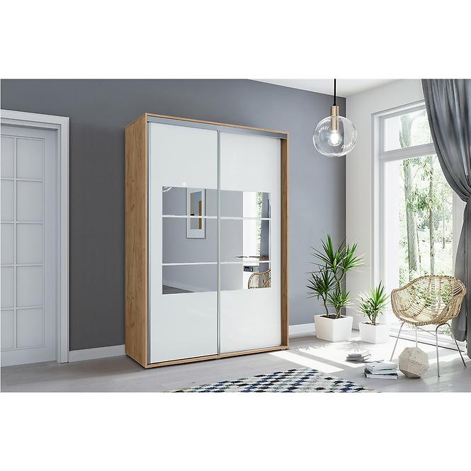 Schrank Emilia A2 150 Craft Golden/Weiß