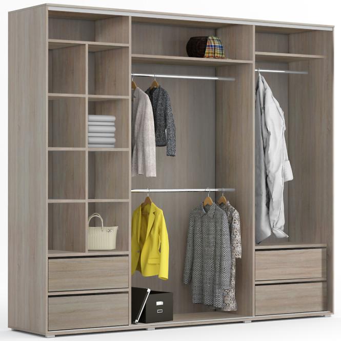 Schrank Kalina A24 250 Sonoma/Weiß