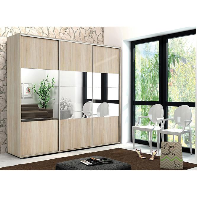 Schrank Milena A26 250 Spiegel Sonoma