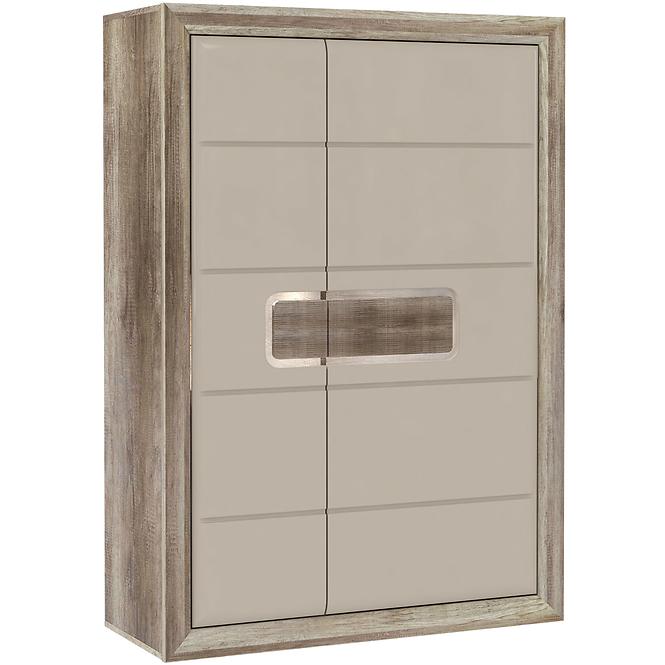 Schrank P Tiziano Tzs52rb Eiche Antik / Beige Glanz