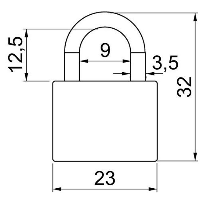 Hängeschloss RV.2402.20.MIX