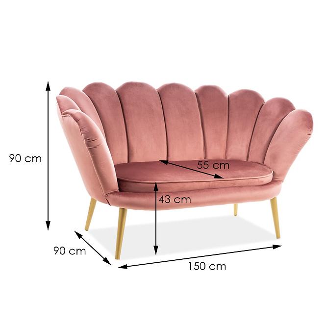 Sofa Tristan Bluvel 52/golden