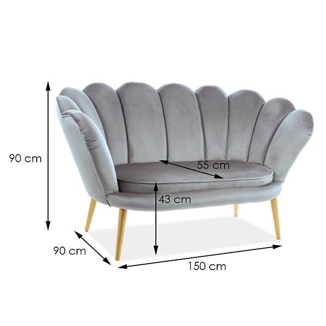 Sofa Tristan Bluvel 14/golden