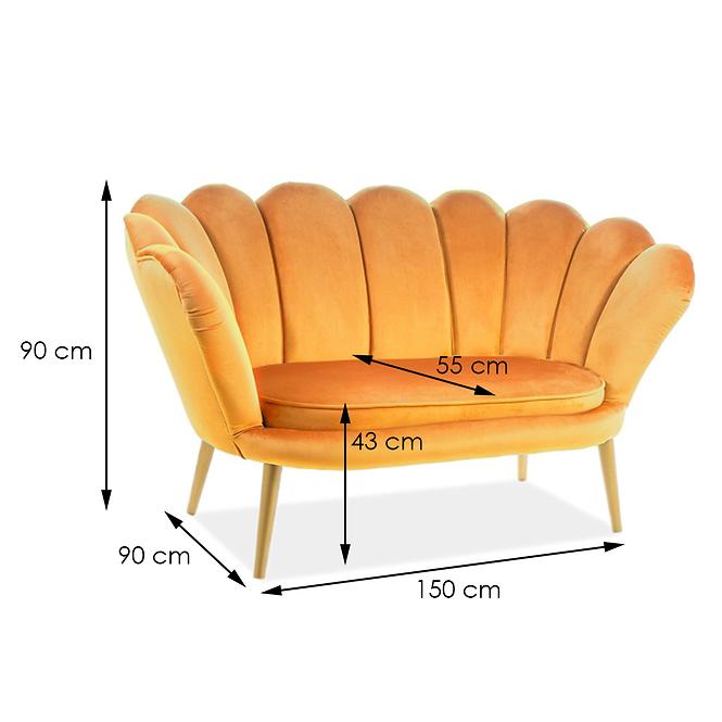 Sofa Tristan Bluvel 68/golden