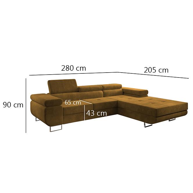 Ecksofa Lotus R Monolith 48