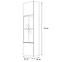 Vitrine Fly 42+Glas weiß+LED,2