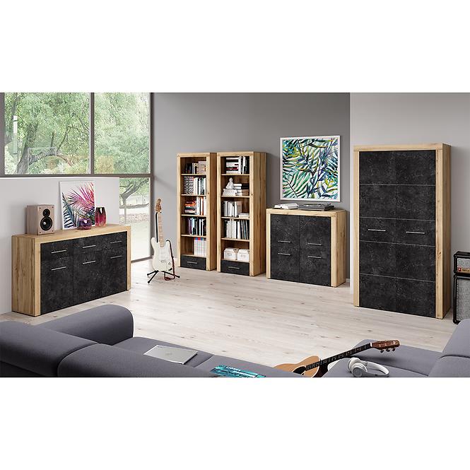 Eckschrank Smart 07 Oak Wotan / Beton