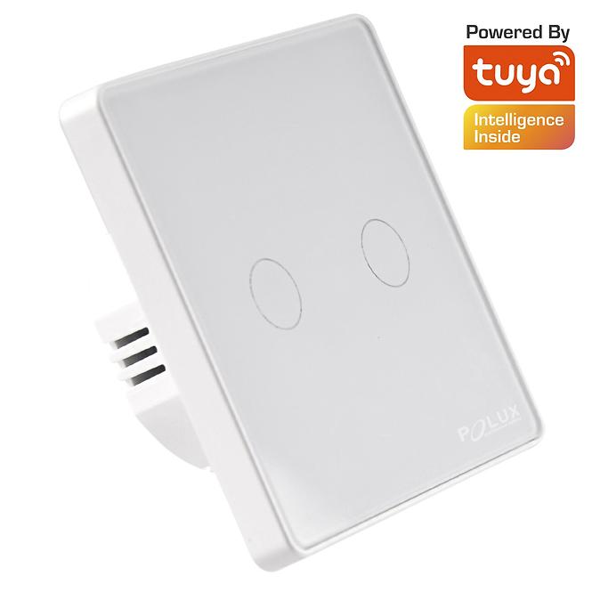 Doppelschalter POLUX SMART WIFI TUYA weiß